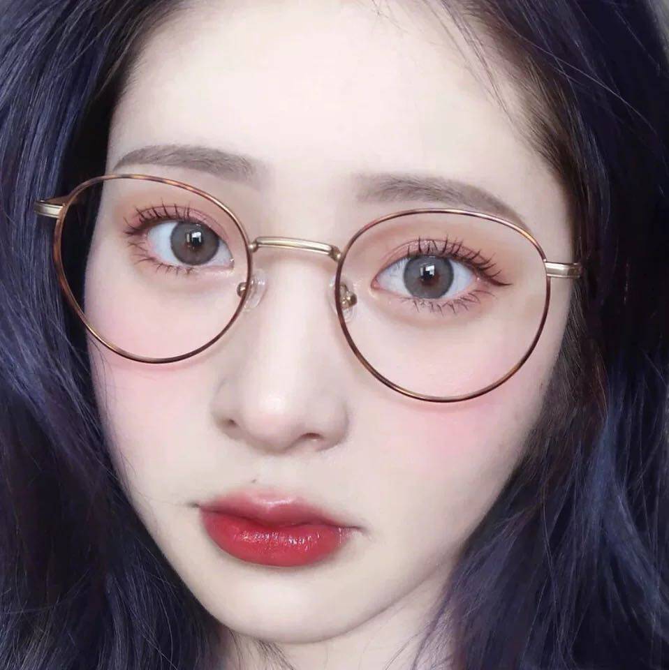 韩国carin卡琳新款jane秀智同款纯钛圆款镜框