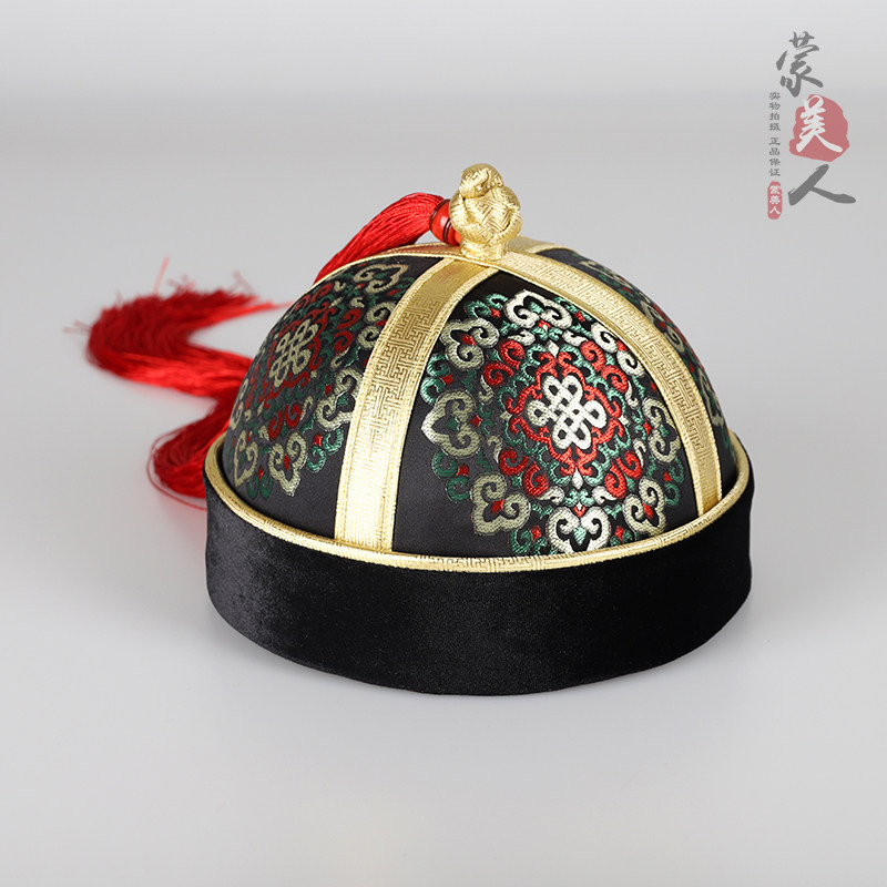 蒙古族女帽 传统蒙古帽子