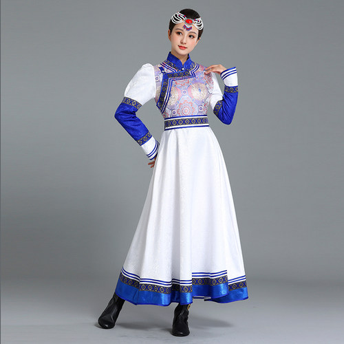 蒙美人大摆蒙古裙舞蹈演出服