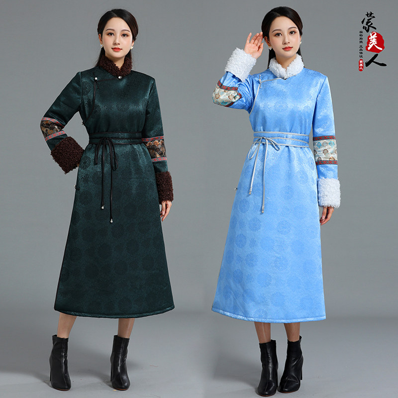 原创秋冬蒙古服装女新款民族风棉衣外套改良现代蒙古袍日常装冬季,女装/女士精品,民族服装/舞台装,淘宝优惠券,粉丝福利购,淘宝优惠卷