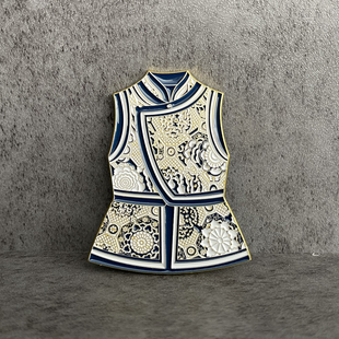 内蒙古蒙古族冰箱贴锌合金蒙古服饰磁贴工艺旅游纪念品文创伴手礼