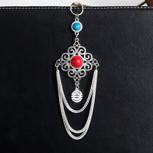 蒙古族袍挂 蒙古元素胸挂 少数民族服装配饰 民族风饰品佩饰