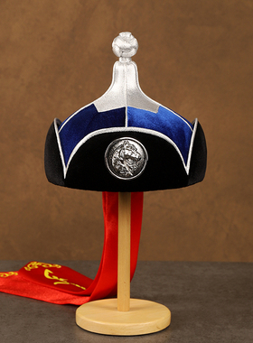 蒙古族男帽摔跤手帽博客帽王爷帽民族风男款舞蹈演出帽子