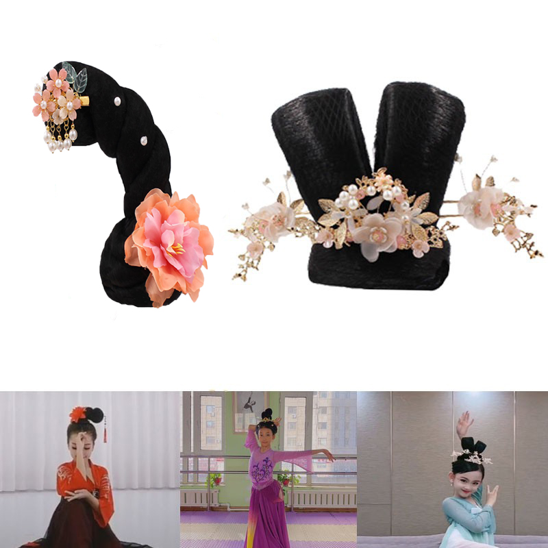 儿童仙女民族舞飞天演出头饰