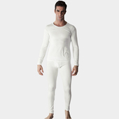 男士 莫代尔超薄弹力柔软舒适无痕打底 保暖秋衣秋裤