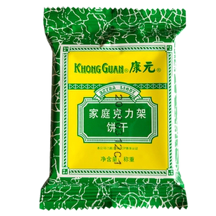 康元饼干康元家庭克力架饼干散装袋装17包约500g休闲零食品早餐饼