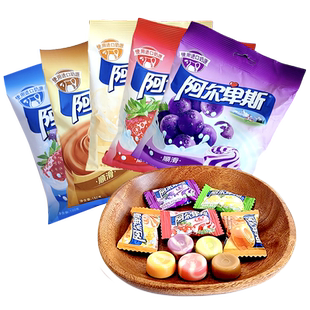 阿尔卑斯特浓牛奶硬糖焦香源味草莓缤纷乐果袋装150g婚庆结婚喜糖