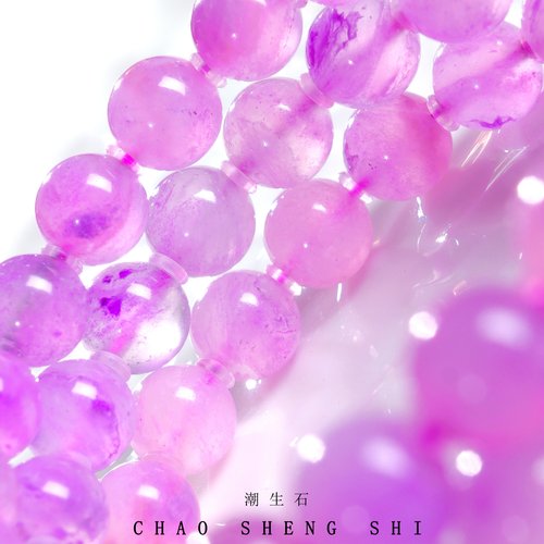 舒俱来冰粉啫喱圆珠手串