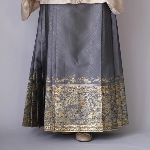 【百鸟朝凤马面裙】帝尧汉服原创仿妆花定织马面