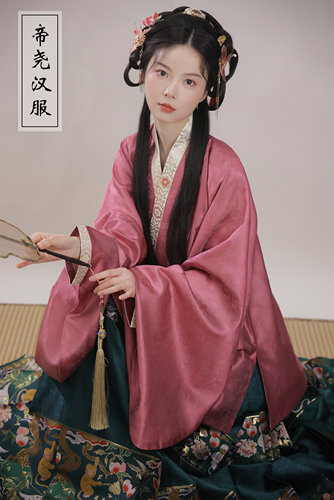 爵禄封侯对穿交短袄 帝尧汉服原创明制交领女装汉服马面