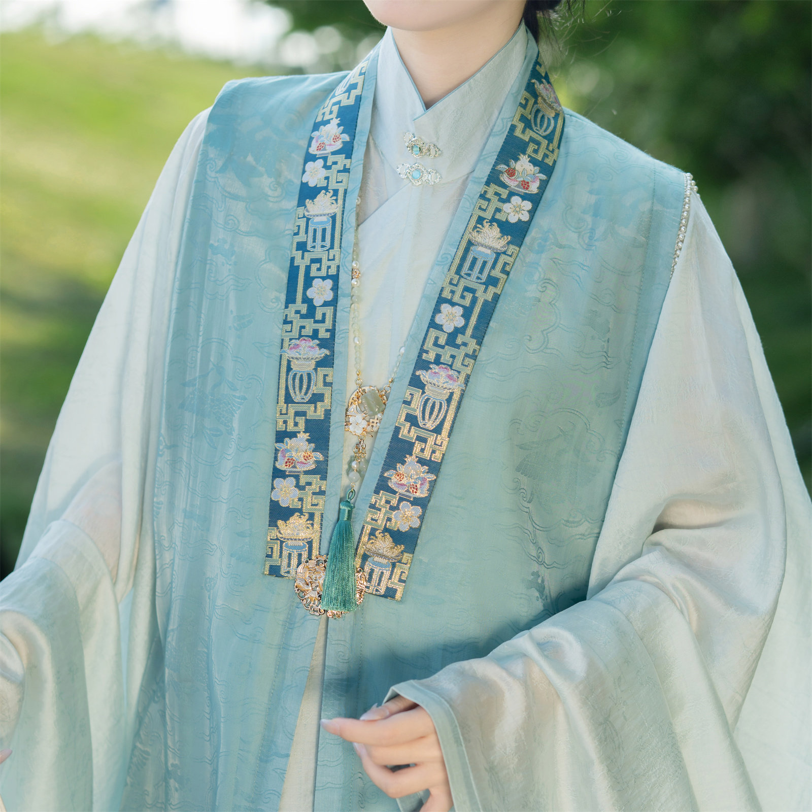 蒲公英天丝立领斜襟长衫 帝尧汉服原创明制传统汉服女装,女装/女士精品,汉服上装,淘宝优惠券,粉丝福利购,淘宝优惠卷