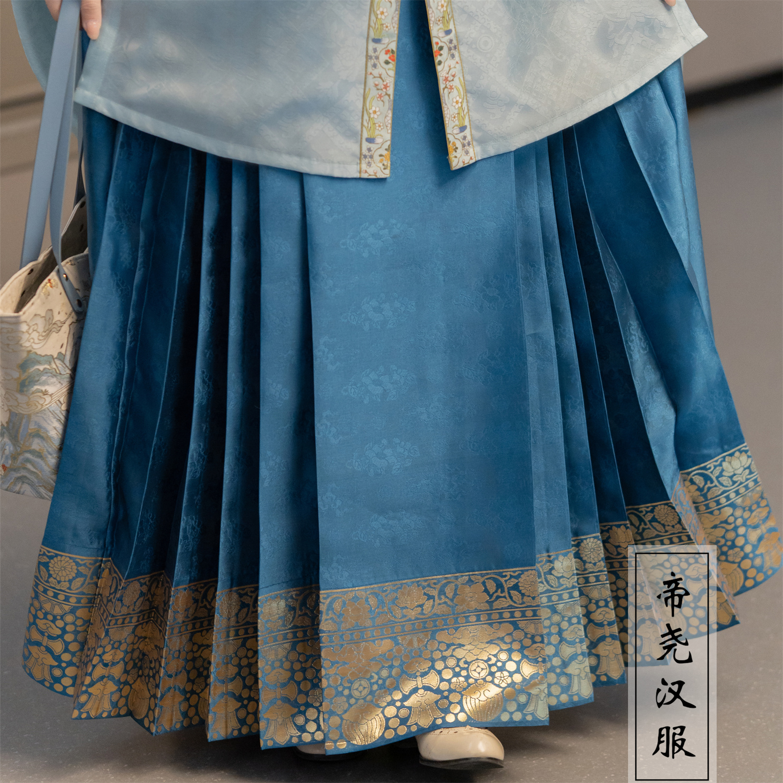 双十一全店九折 璎珞马面裙 纱料马面裙帝尧汉服复原半身裙仿妆花