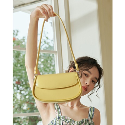 感女包2025新款时尚腋下包小众马鞍包斜挎真皮包包女夏单肩包