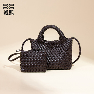 菜篮子编制包包包小巧迷你小水桶单肩斜跨包精致可爱感手拎包