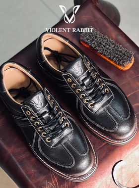 VR兔爷定制德训鞋橄榄棕跳羚皮blake-rapid低帮男鞋时尚工装板鞋