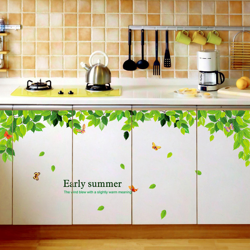 家具柜门橱柜玻璃自粘窗墙贴画