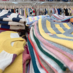 处理童装纯羊绒毛衣颜色随机发货保暖贴身男女孩圆领长袖和小背心