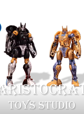 变形玩具 ROBOTtoys RT03&RT03B黄豹黑豹勇士套装 小比例再版现货