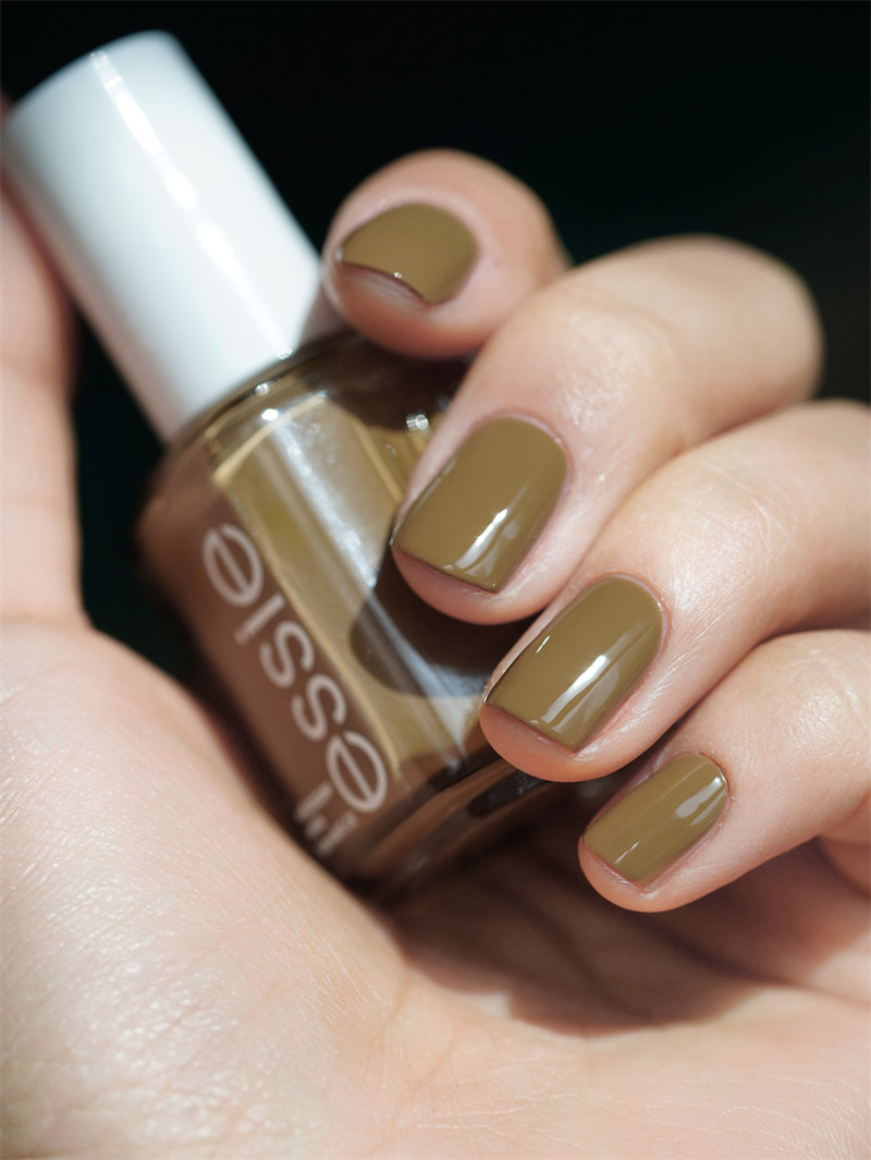 美国ESSIE指甲油驼色1758奶茶棕off the grid显白拿铁茶棕色免烤