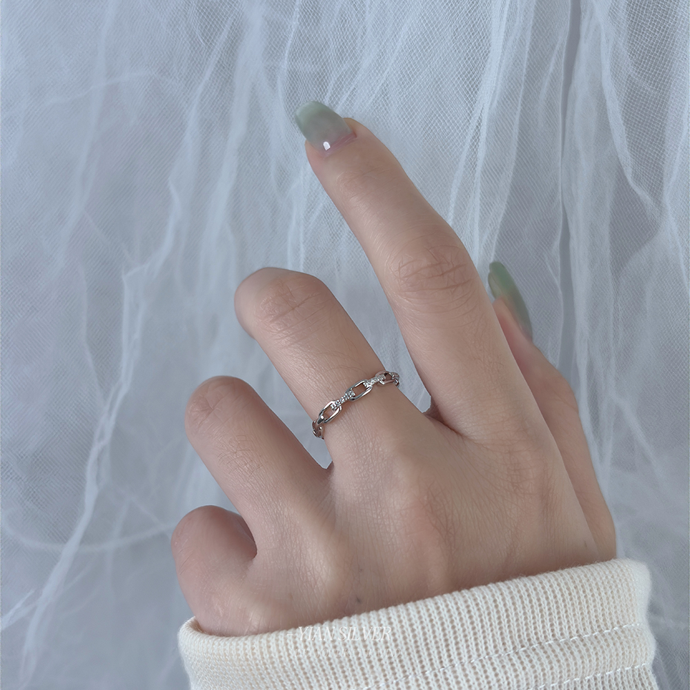 纯银猪鼻子戒指女款新品价