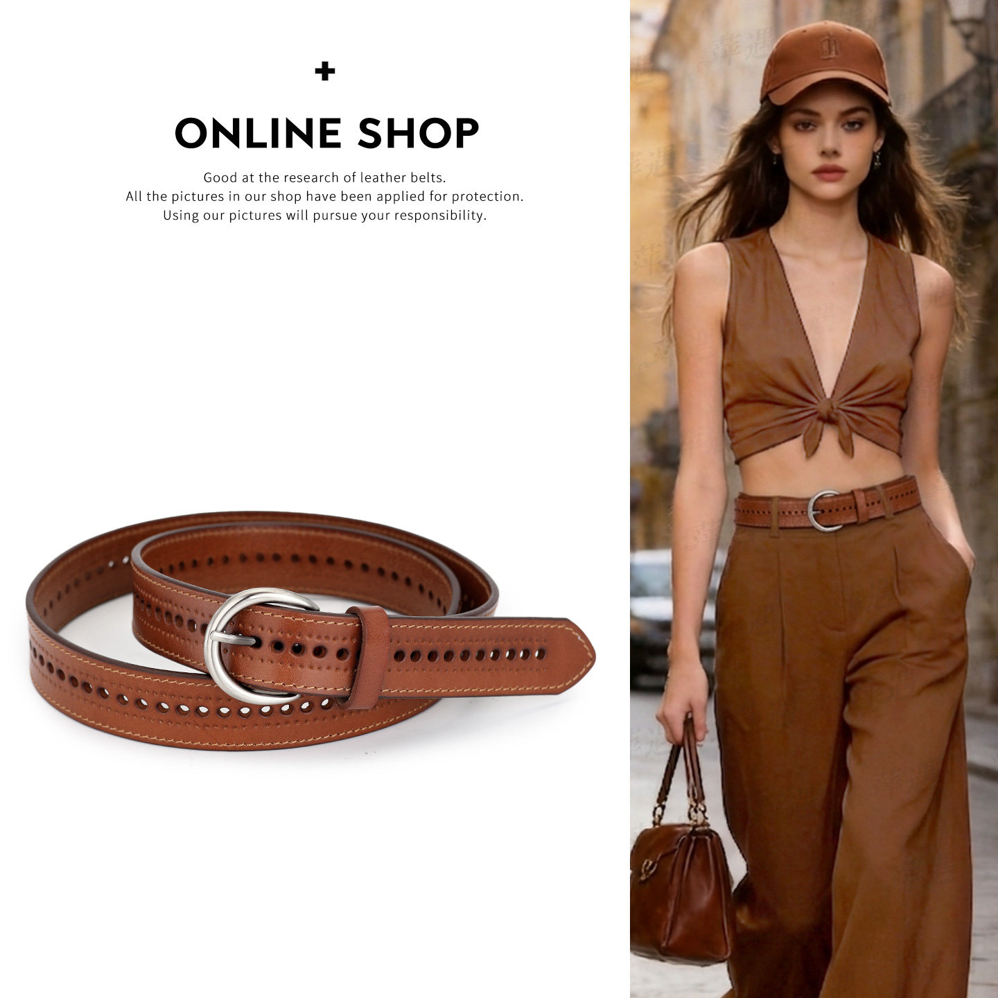 皮带女设计感小众真皮头层牛皮镂空辣妹宽腰带时尚配裙子阔腿裤带