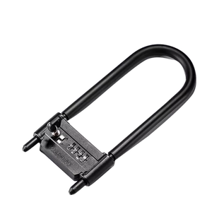 密码锁办公室玻璃门锁推拉门U型锁防盗防撬挂锁店面双门加长插锁