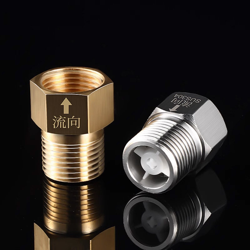 单向止回阀卫生间水管马桶防反水专用水表逆止阀热水器4分止逆阀