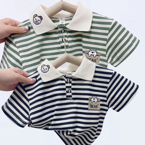儿童POLO衫男童夏款短袖薄款衣服