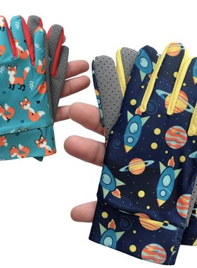 儿童梦幻手套春秋防晒耐磨透气全指单杠登山钓鱼骑车学生速干5岁7