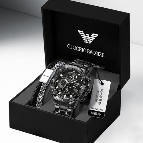 瑞士进口黑武士手表男多功能