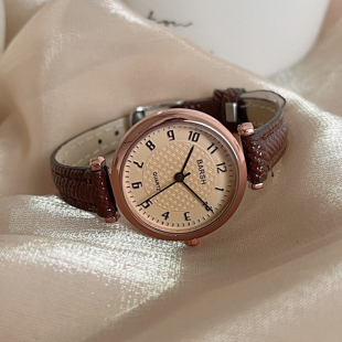 机械静音手表女款 女士公务员考试专用初中高中学生高颜值复古中考