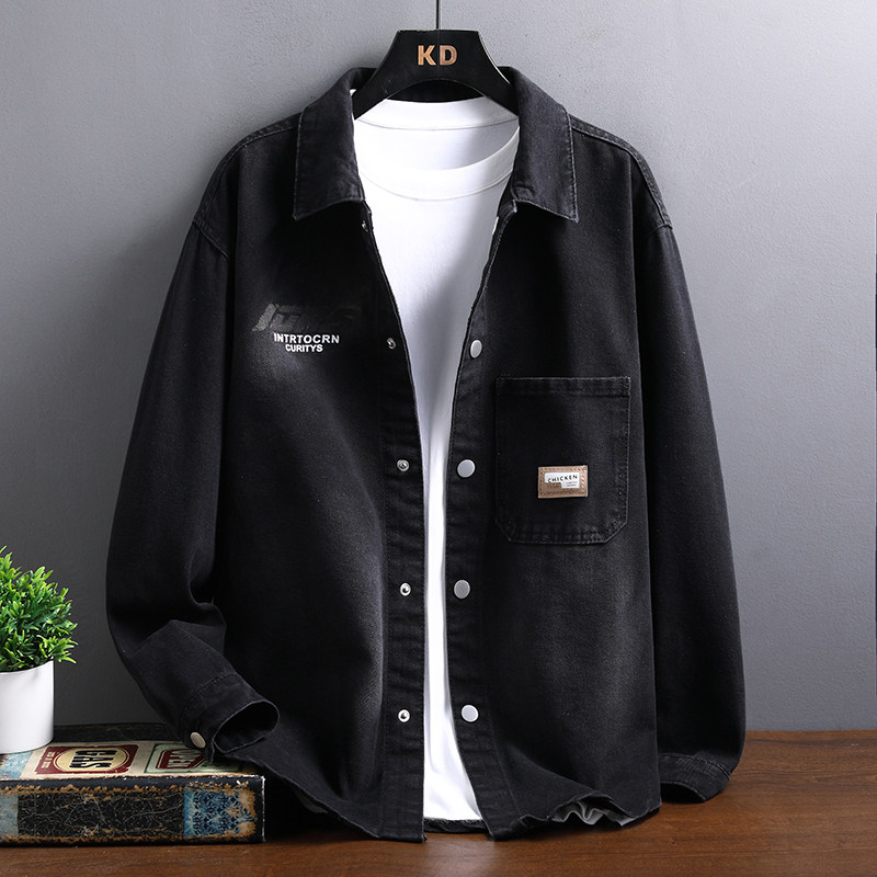 青少年春秋季长袖衬衫外套12岁男孩13初高中学生14大童15牛仔衬衣,男装,牛仔衬衫,淘宝优惠券,粉丝福利购,淘宝优惠卷