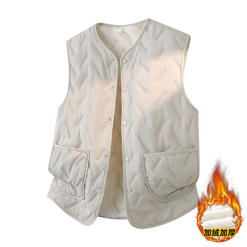 冬季加绒加厚保暖马甲内衣打底衫