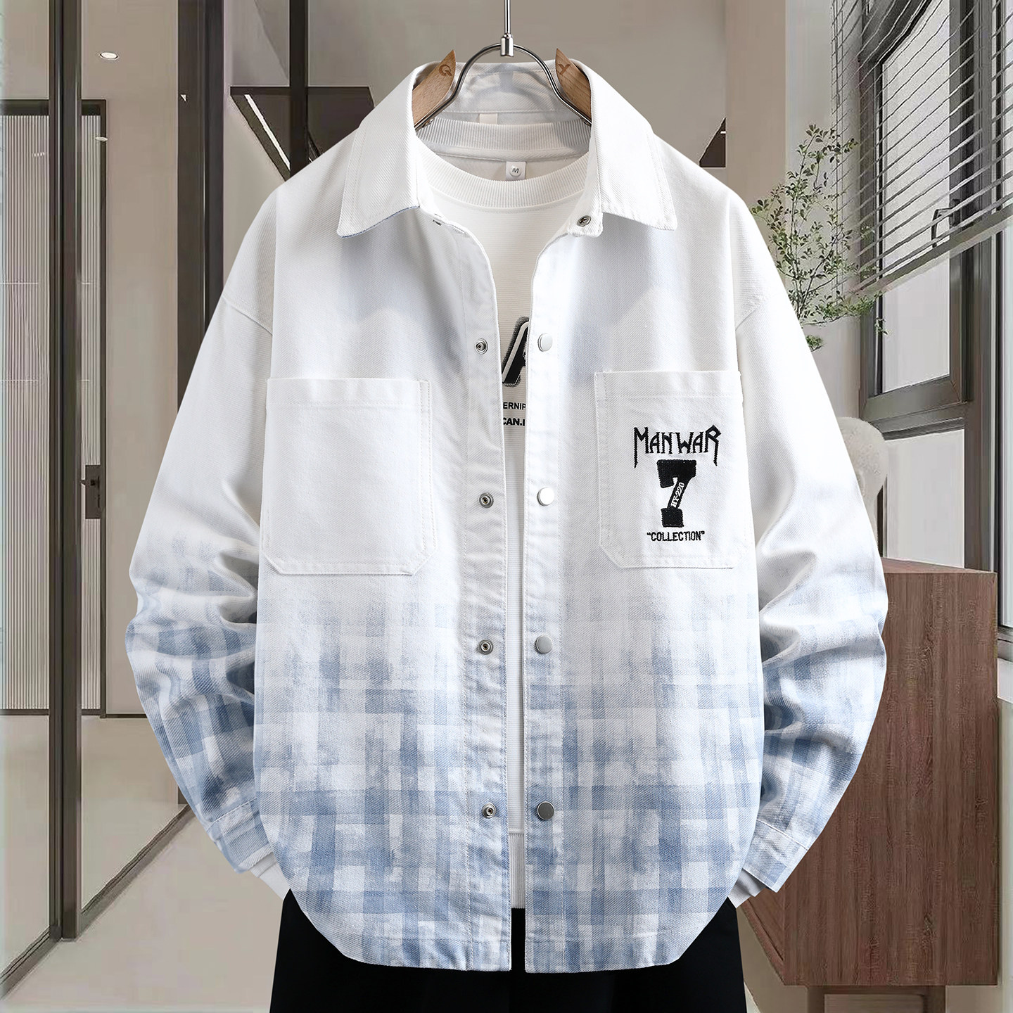 春季13青少年长袖衬衣12岁男孩初中学生14潮流大童16牛仔夹克外套,男装,牛仔衬衫,淘宝优惠券,粉丝福利购,淘宝优惠卷