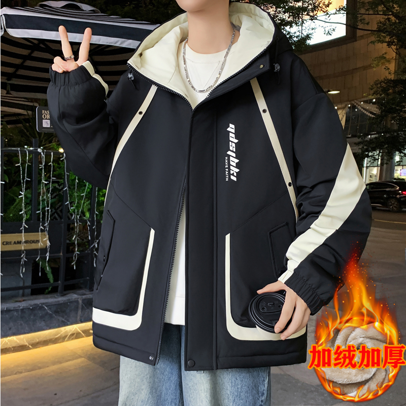 冬季宽松棉衣派克服加绒加厚棉服