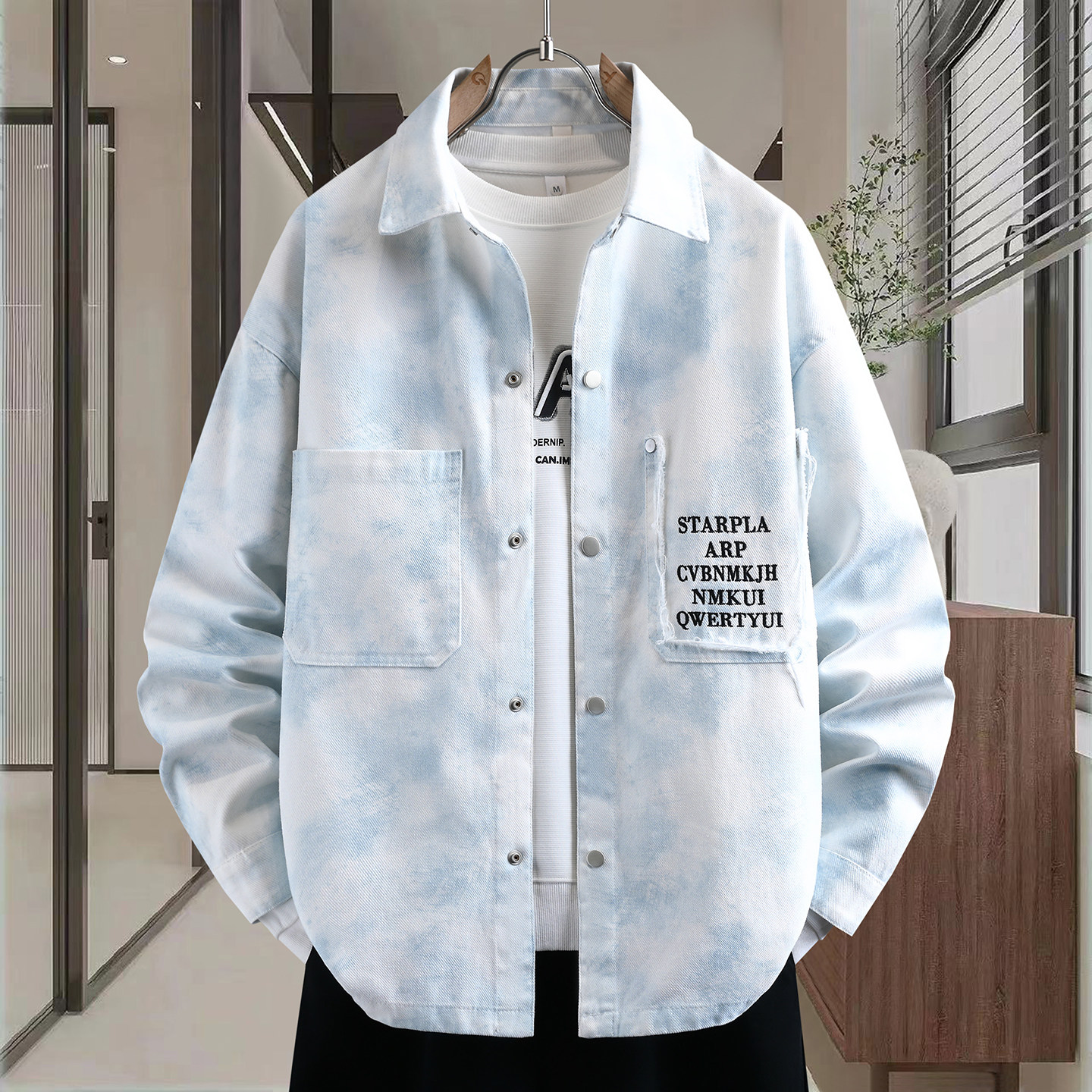 春季潮流宽松牛仔衬衫12岁男孩13青少年学生14衬衣外套15大童夹克,男装,牛仔衬衫,淘宝优惠券,粉丝福利购,淘宝优惠卷