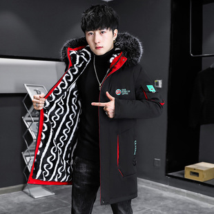 冬季绒加厚棉衣外套13岁男孩初中学生14帅气15大童冬装中长款夹克