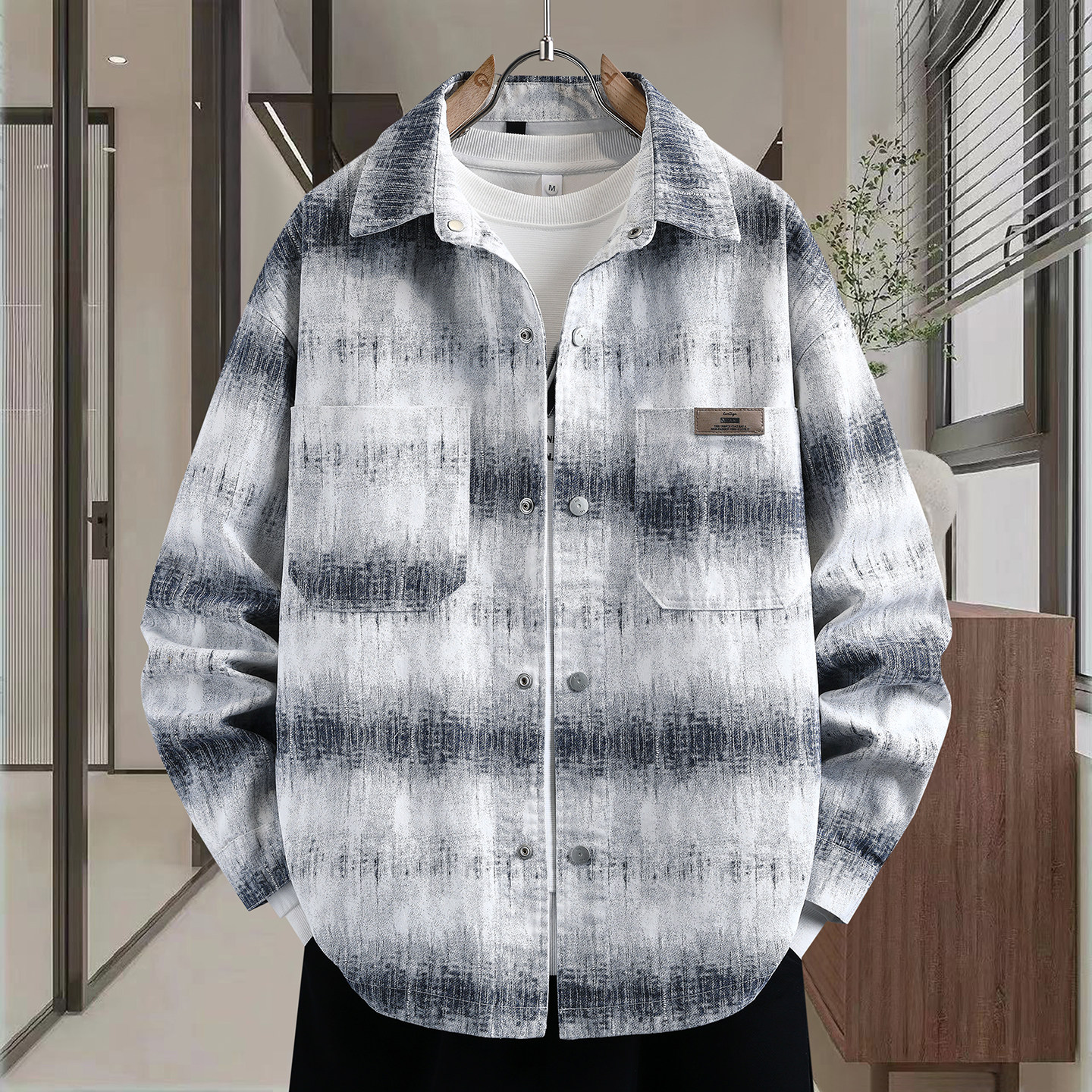 青少年潮流衬衣外套男孩14初中学生15岁宽松帅气大童男装牛仔衬衫,男装,牛仔衬衫,淘宝优惠券,粉丝福利购,淘宝优惠卷