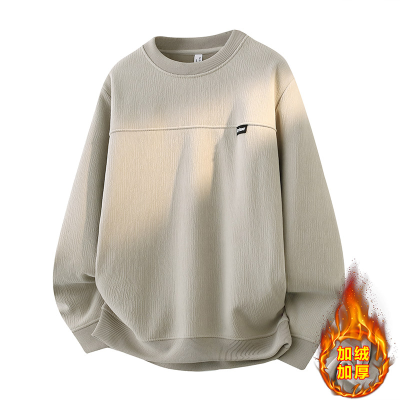 13冬季青少年加绒加厚打底衫12岁男孩中学生14潮流帅气15大童卫衣