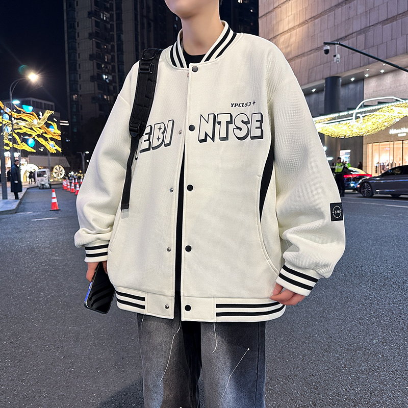 初中学生运动棒球服外套宽松夹克