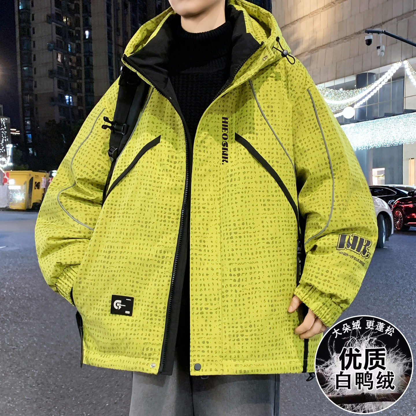 冬季潮流加厚羽绒服青少年16外套