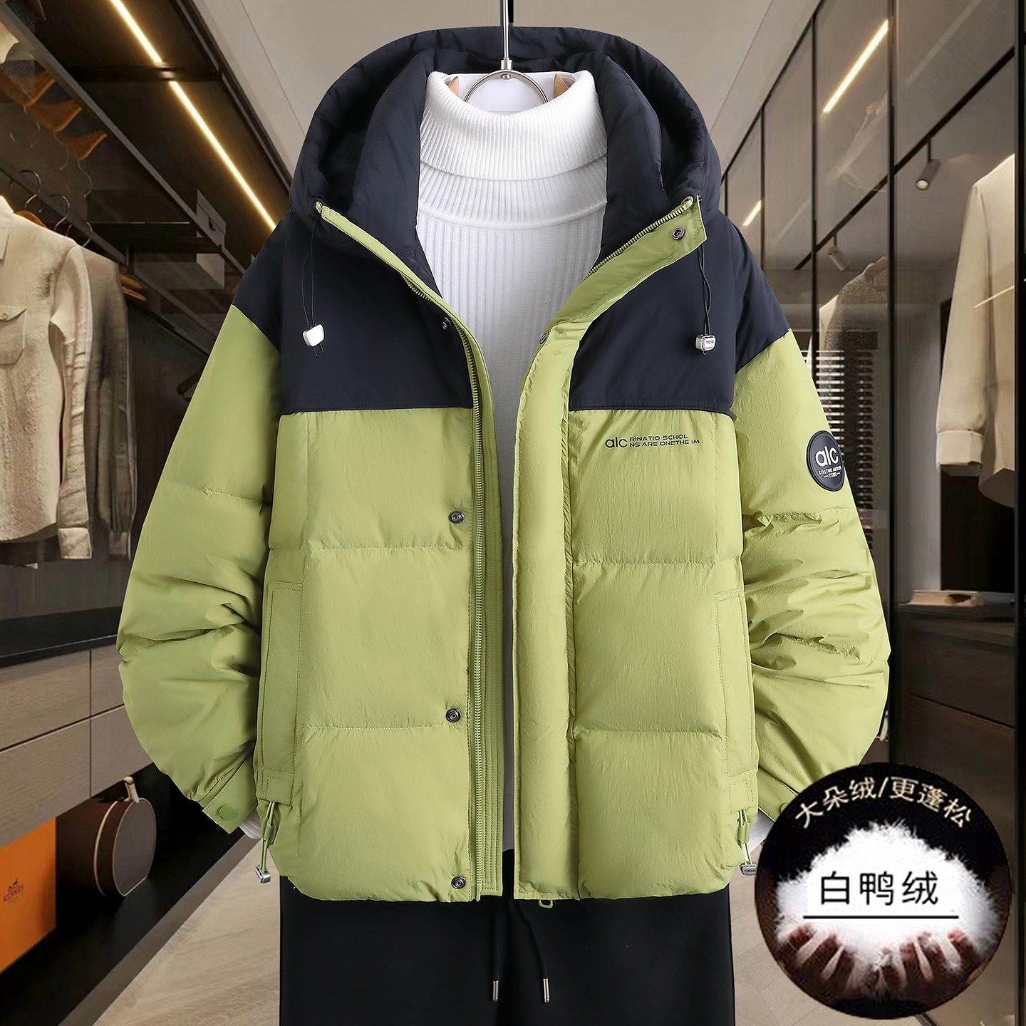 冬季13青少年羽绒服男孩12-15岁高中初中学生潮牌14宽松保暖外套