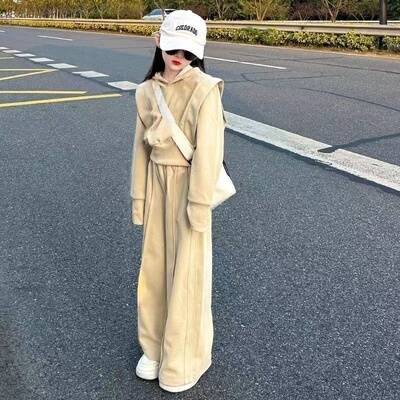 女童运动套装春装新款