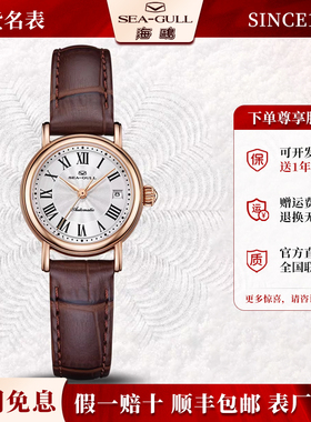 正品海鸥表经典复古简约商务休闲小玲珑女士全自动机械表女表1046