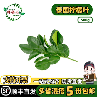 泰国新鲜皱皮柠檬叶马蜂橙柠檬叶冬阴功汤食用香料100克顺丰包邮