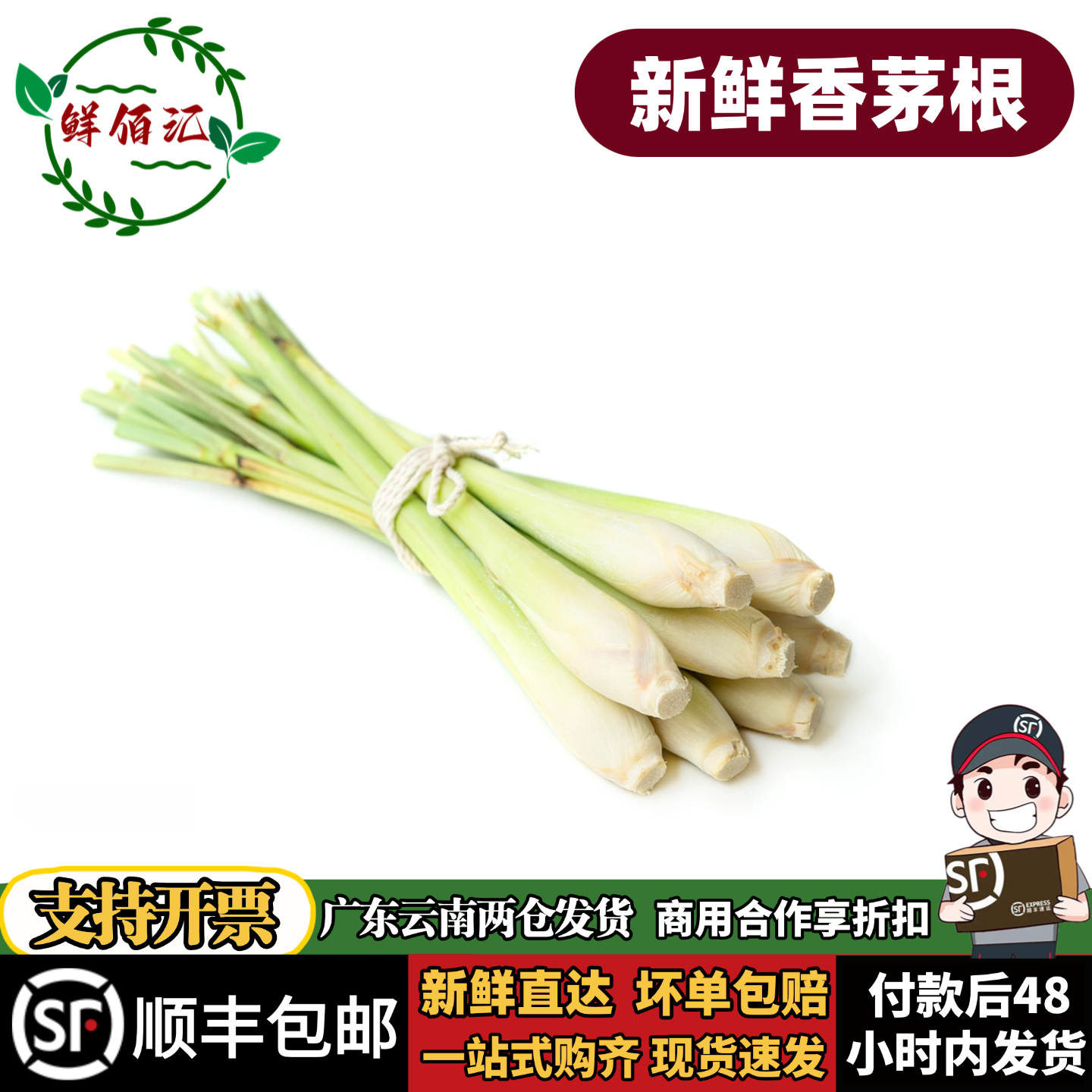 新鲜香茅柠檬草泰国冬阴功汤泰式料理调味香料菜奶茶店用品顺丰