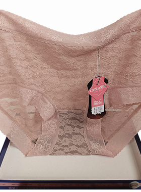 彩田内裤女高腰大码31721蕾丝透气性感包臀速干甜美纯色抗菌31719