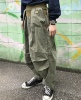 19AW KAPITAL Hirata Kazuhiro full marks pure cotton Washed fold Elastic belt leisure time trousers