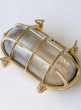 黄铜 船舶灯 复古壁灯 工业风 高端别墅 户外 防水