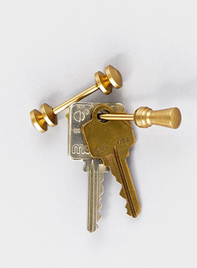 荒木之丘 WILD HILL 复古 美式 黄铜钥匙扣